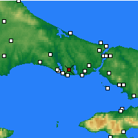 Nearby Forecast Locations - Esenyurt - Map