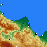 Nearby Forecast Locations - Bafra - Map