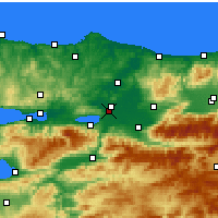Nearby Forecast Locations - Sakarya - Map