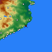 Nearby Forecast Locations - Sant Feliu de Guíxols - Map