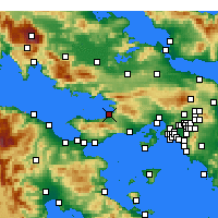 Nearby Forecast Locations - Kato Alepochori - Map
