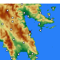 Nearby Forecast Locations - Paralia - Map