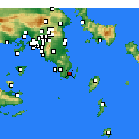 Nearby Forecast Locations - Keratea - Map
