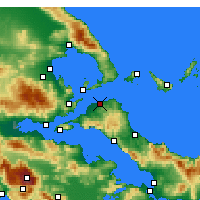 Nearby Forecast Locations - Pefki - Map
