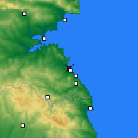 Nearby Forecast Locations - Kiten - Map