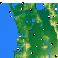 Nearby Forecast Locations - Ngaruawahia - Map
