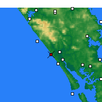 Nearby Forecast Locations - Baylys Beach - Map