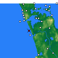 Nearby Forecast Locations - Karioitahi - Map