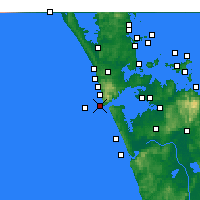 Nearby Forecast Locations - Manukau Harbour Entrance - Map