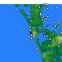Nearby Forecast Locations - Piha - Map