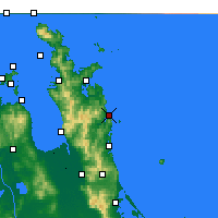 Nearby Forecast Locations - Pauanui - Map