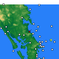 Nearby Forecast Locations - Waipu Cove - Map