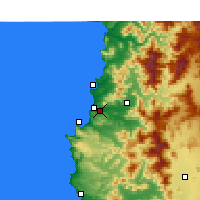 Nearby Forecast Locations - Viña del Mar - Map