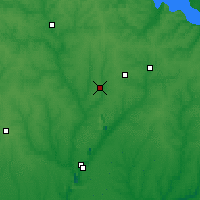 Nearby Forecast Locations - Zhovti Vody - Map
