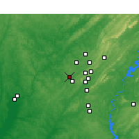 Nearby Forecast Locations - Hueytown - Map