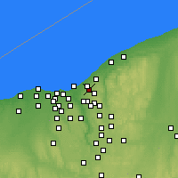 Nearby Forecast Locations - Cleveland Heights - Map