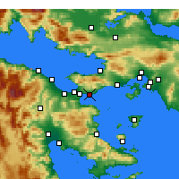Nearby Forecast Locations - Agioi Theodoroi - Map