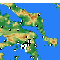 Nearby Forecast Locations - Kalamos - Map