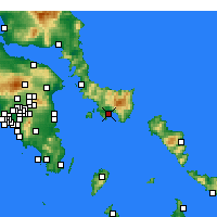 Nearby Forecast Locations - Karystos - Map