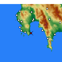 Nearby Forecast Locations - Koroni - Map