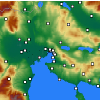 Nearby Forecast Locations - Menemeni - Map