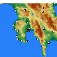 Nearby Forecast Locations - Messene - Map