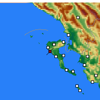Nearby Forecast Locations - Palaiokastritsa - Map