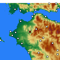 Nearby Forecast Locations - Tritaia - Map