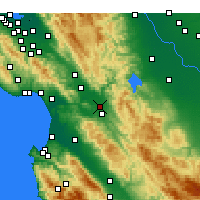 Nearby Forecast Locations - Hollister - Map