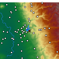 Nearby Forecast Locations - El Dorado Hills - Map