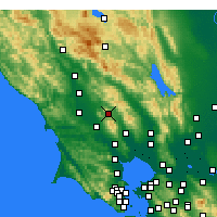 Nearby Forecast Locations - Santa Rosa - Map