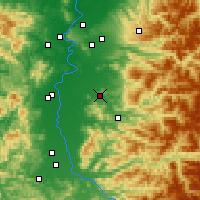 Nearby Forecast Locations - Lebanon - Map