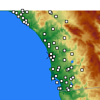 Nearby Forecast Locations - Cardiff-by-the-Sea - Map