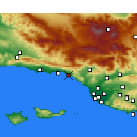 Nearby Forecast Locations - Carpinteria - Map