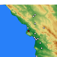 Nearby Forecast Locations - Los Osos - Map