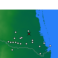 Nearby Forecast Locations - Lyford - Map