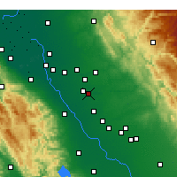 Nearby Forecast Locations - Modesto - Map