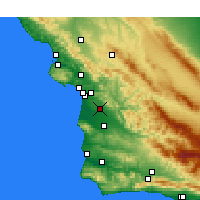 Nearby Forecast Locations - Nipomo - Map