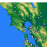 Nearby Forecast Locations - Novato - Map