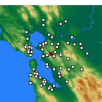 Nearby Forecast Locations - Orinda - Map