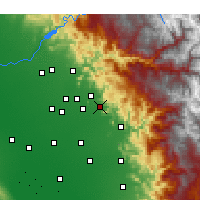 Nearby Forecast Locations - Orosi - Map