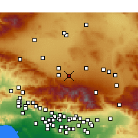 Nearby Forecast Locations - Lake Los Angeles - Map