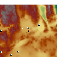 Nearby Forecast Locations - Ridgecrest - Map