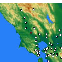 Nearby Forecast Locations - Rohnert Park - Map