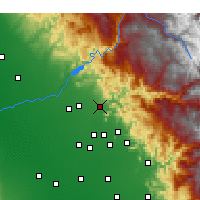 Nearby Forecast Locations - Sanger - Map