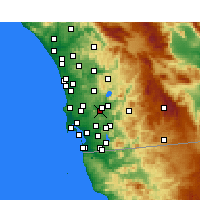 Nearby Forecast Locations - Santee - Map