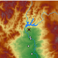 Nearby Forecast Locations - Shasta Lake - Map