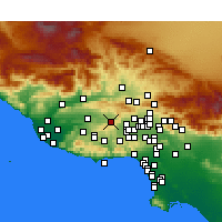 Nearby Forecast Locations - Simi Valley - Map