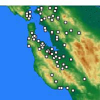 Nearby Forecast Locations - Stanford - Map