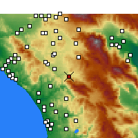 Nearby Forecast Locations - Temecula - Map